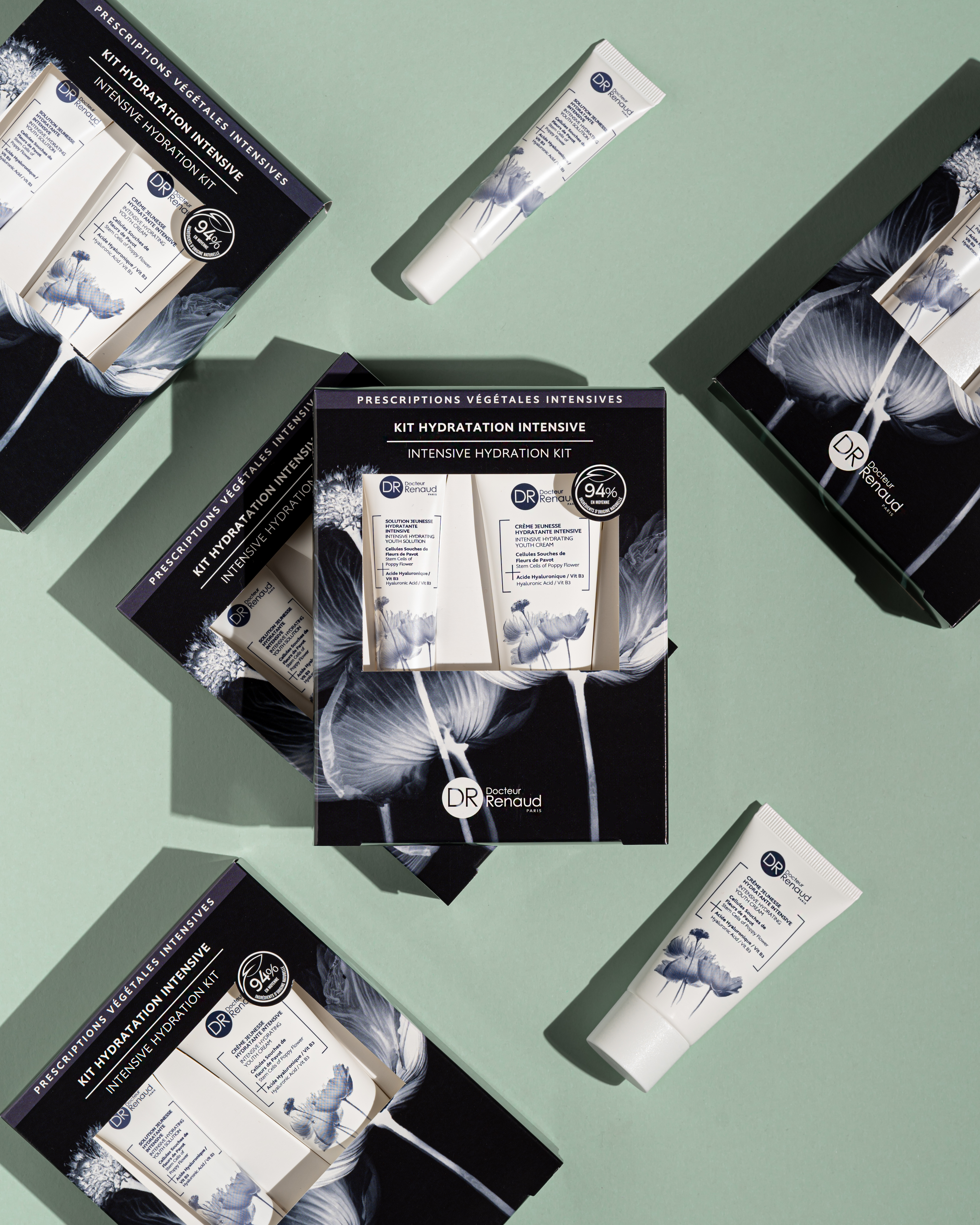 Gamme végétale : cosméceutique (produit cosmétique à base de principe actif pharmaceutique)